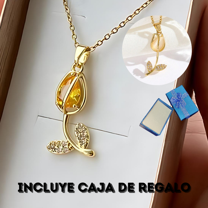 Collar Tulipan + Caja Regalo DP